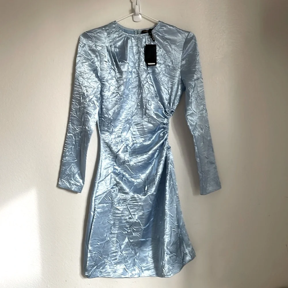 MAJE | Sheath dresses Blue Clair Dress | size 34 - Picture 5 of 11